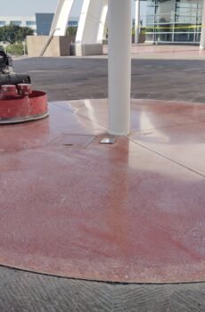 concreto pulido con densificador de litio