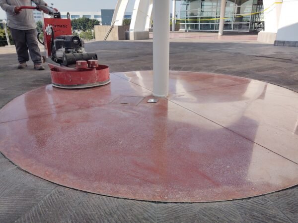 concreto pulido con densificador de litio